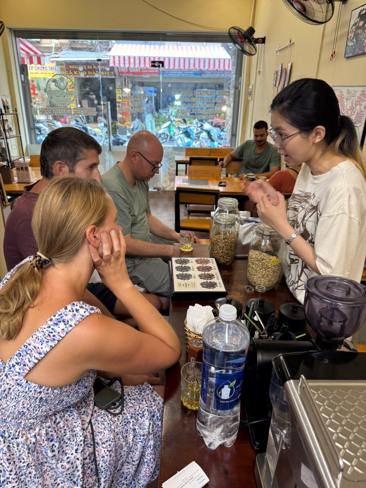 Group coffee class at Hanoi Egg Coffee